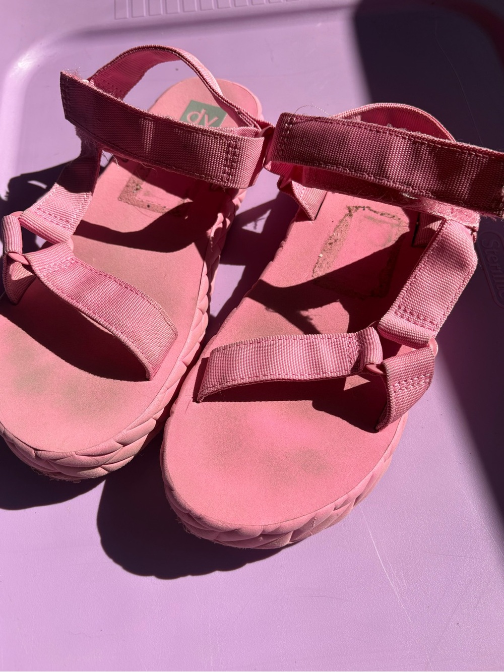 Kids Pink Adjustable Strap Sandals - Comfortable Everyday Wear